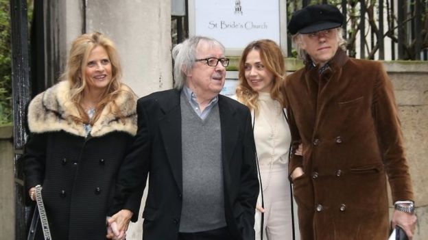 Bill Wyman and his wife Suzanna Accosta and Bob Geldof with his wife Jeanne Marine